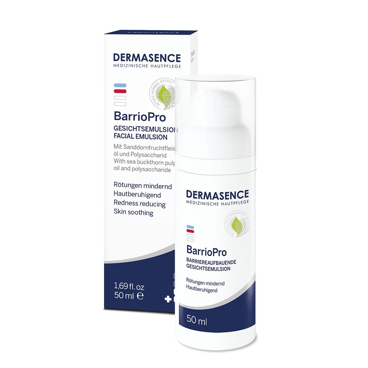 Barrier-building facial emulsion