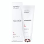 Mesoestetic bodyshock Celluxpert 200ml anti-cellulite cream-gel with integrated massage roller.