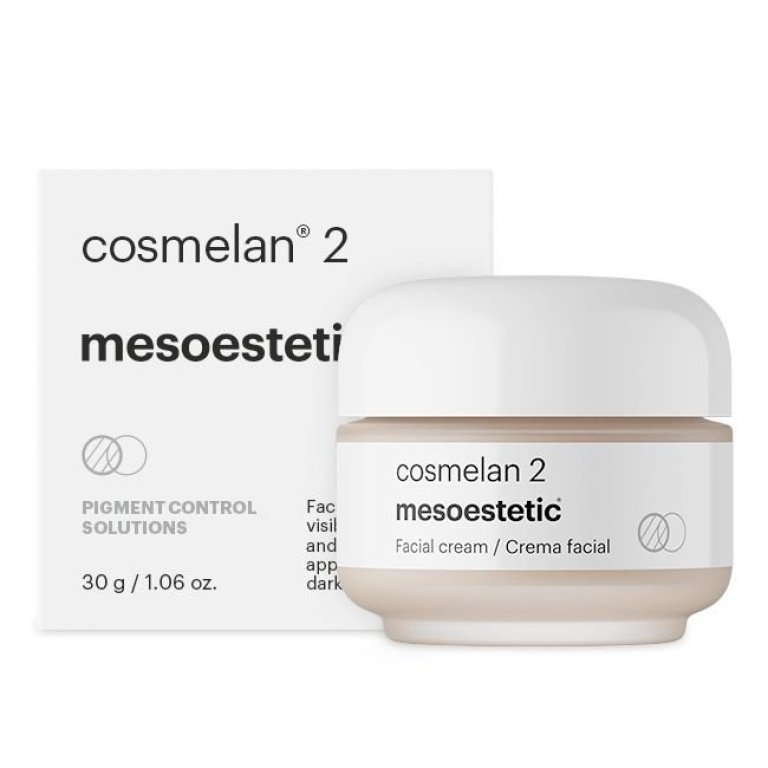 Mesoestetic Cosmelan 2 Cream, intensive depigmenting cream for pigment spots and melasma.