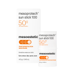 Mesoestetic Mesoprotech Sun Protective Repairing Stick SPF 100+ for sensitive areas.