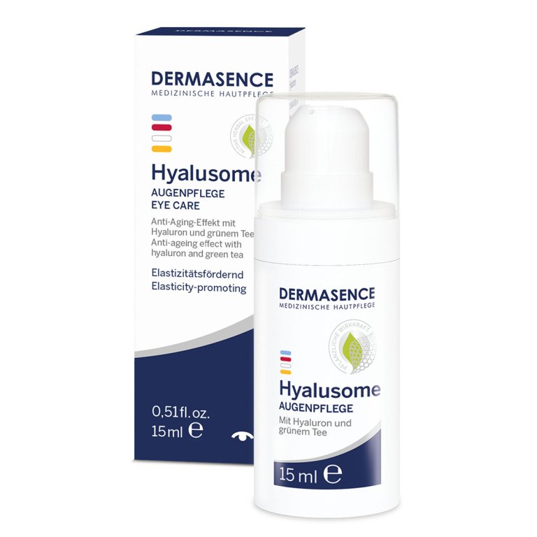 Dermasence Hyalusome anti-aging oogverzorging 15ml tube met hyaluronzuur en groene thee