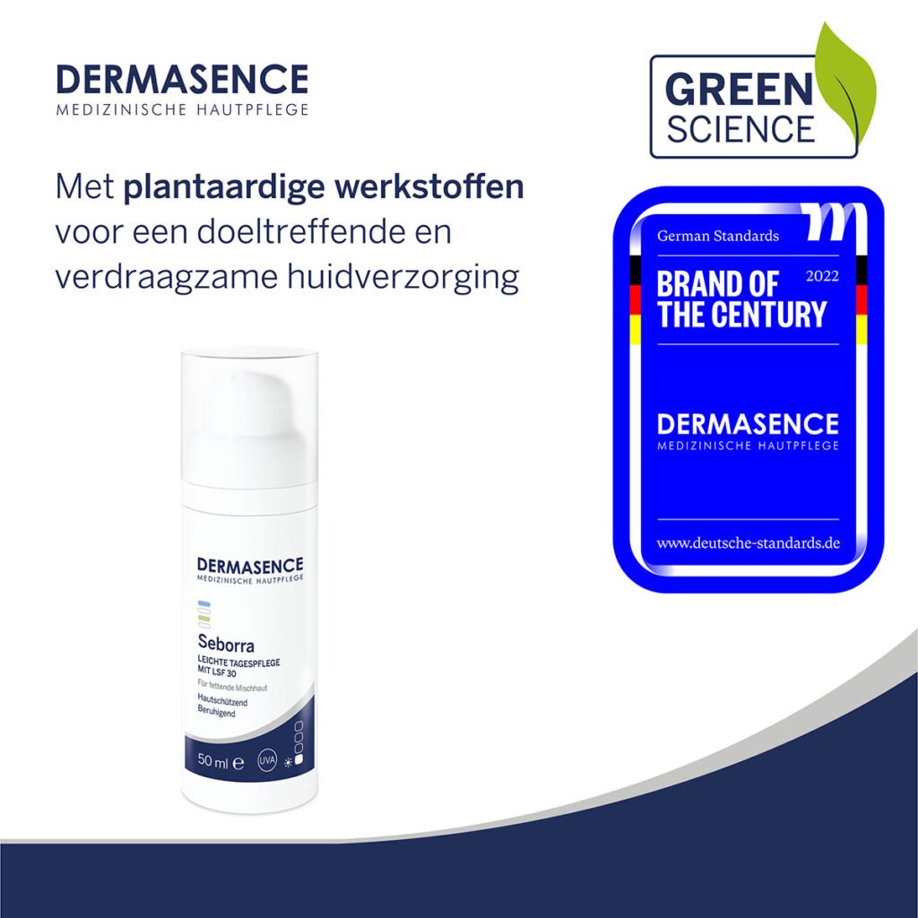 Dermasence Seborra Light Day Gel Cream SPF 30, 50ml tube, for impure and acne-prone skin.